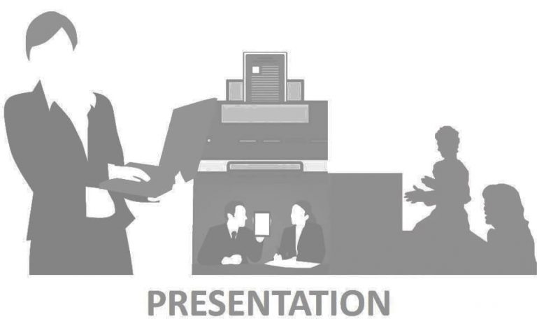 הרצאות / סדנאות I לעבוד איתי - חלי בן דויד יועצת תדמית אישית. תמונת איור של אישה בפרזנטציה עם 2 נשים בקהל.